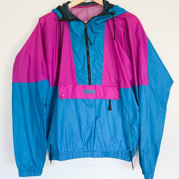 Columbia Other - Vintage 90s Columbia Anorak Windbreaker Colorblock Gorpcore Jacket